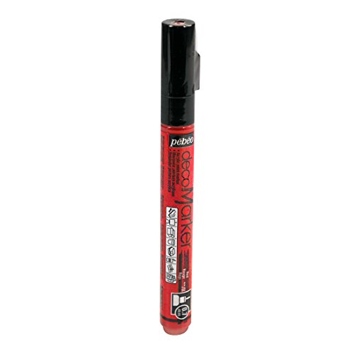 Pebeo Deco Marker, rot, 0,7 mm von Pebeo