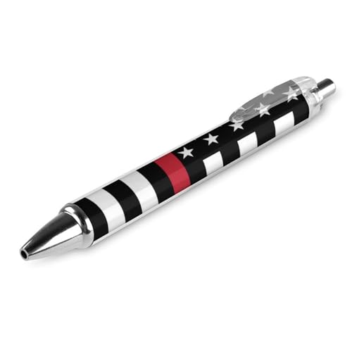 Klassischer Kugelschreiber für Bürobedarf, dünne rote Linie, amerikanische Flagge, 0,5 mm feine Spitze, schwarze Tinte, glatter Schreibstift Klassischer Kugelschreiber für Bürobedarf, dünne rote Linie, amerikanische Flagge, 0,5 mm feine Spitze, schwarze Tinte, glatter Schreibstift von peiyeety