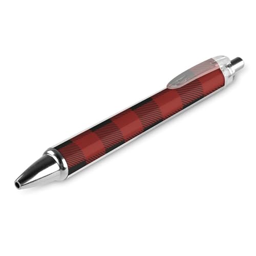 Kugelschreiber „Classic Office Supplies, Lumberjack Dunkelrot kariert, 0,5 mm feine Spitze, schwarze Tinte, glatter Schreibstift Kugelschreiber „Classic Office Supplies, Lumberjack Dunkelrot kariert, 0,5 mm feine Spitze, schwarze Tinte, glatter Schreibstift von peiyeety