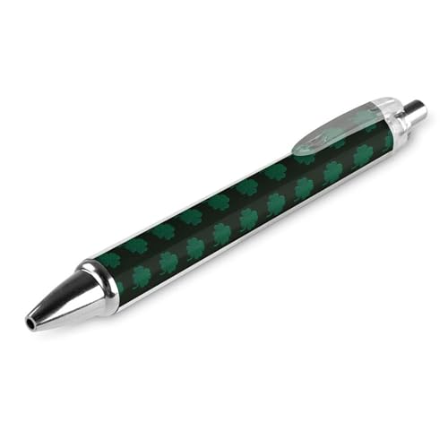 Kugelschreiber für Bürobedarf, klassischer St. Patrick's Day, grünes Kleeblatt, Gras, schwarz, 0,5 mm feine Spitze, schwarze Tinte, glatter Schreibstift Kugelschreiber für Bürobedarf, klassischer St. Patrick's Day, grünes Kleeblatt, Gras, schwarz, 0,5 mm feine Spitze, schwarze Tinte, glatter Schreibstift von peiyeety