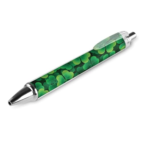 Niedlicher Büro-Kugelschreiber, Unisex, 0,5 mm feine Spitze, schwarze Tinte, glatter Schreibstift, St. Patricks Day, grünes Kleeblatt, Kleeblatt, Gras Niedlicher Büro-Kugelschreiber, Unisex, 0,5 mm feine Spitze, schwarze Tinte, glatter Schreibstift, St. Patricks Day, grünes Kleeblatt, Kleeblatt, Gras von peiyeety
