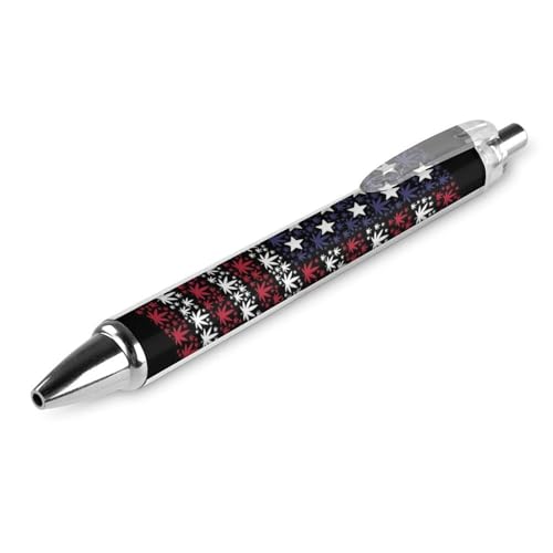 Schnelltrocknender Bürostift, American Weed Flag, 0,5 mm feine Spitze, schwarze Tinte, Kugelschreiber mit sanftem Schreibgefühl Schnelltrocknender Bürostift, American Weed Flag, 0,5 mm feine Spitze, schwarze Tinte, Kugelschreiber mit sanftem Schreibgefühl von peiyeety