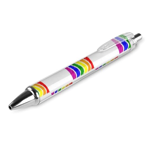 Schnelltrocknender Bürostift, Gay Rainbow Flag, 0,5 mm feine Spitze, schwarze Tinte, Kugelschreiber mit glatter Schreibfläche Schnelltrocknender Bürostift, Gay Rainbow Flag, 0,5 mm feine Spitze, schwarze Tinte, Kugelschreiber mit glatter Schreibfläche von peiyeety