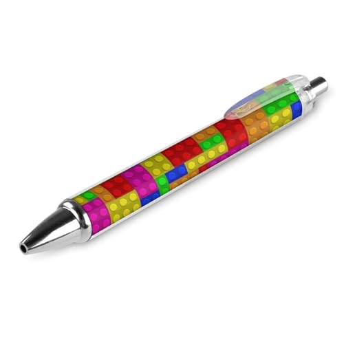 Schnelltrocknender Bürostift, Konstrukteurmuster, bunt, 0,5 mm feine Spitze, schwarze Tinte, Kugelschreiber mit glattem Schreibgefühl Schnelltrocknender Bürostift, Konstrukteurmuster, bunt, 0,5 mm feine Spitze, schwarze Tinte, Kugelschreiber mit glattem Schreibgefühl von peiyeety