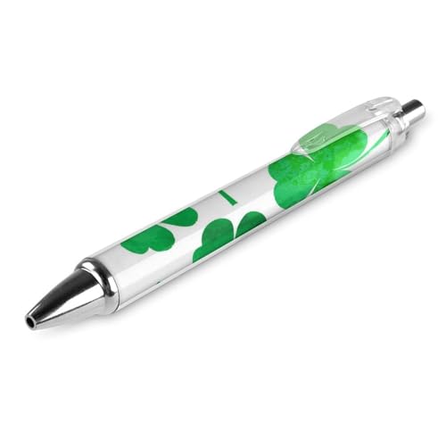 Schnelltrocknender Bürostift, St. Patrick's Day, vierblättriges Kleeblatt, grünes Kleeblatt, Grasweiß, 0,5 mm feine Spitze, schwarze Tinte, Kugelschreiber mit sanftem Schreibgefühl Schnelltrocknender Bürostift, St. Patrick's Day, vierblättriges Kleeblatt, grünes Kleeblatt, Grasweiß, 0,5 mm feine Spitze, schwarze Tinte, Kugelschreiber mit sanftem Schreibgefühl von peiyeety