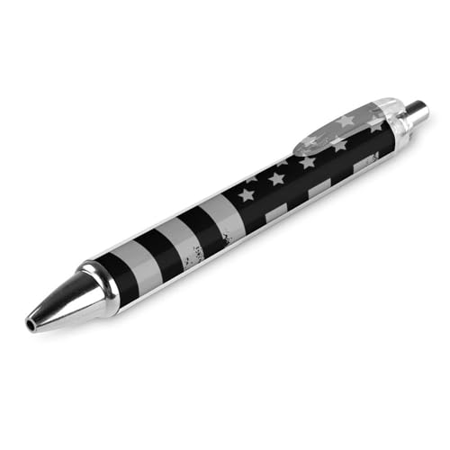 Schnelltrocknender Bürostift, Vintage-Retro-Kugelschreiber mit schwarzer amerikanischer Flagge, 0,5 mm feine Spitze, schwarze Tinte, glattes Schreiben Schnelltrocknender Bürostift, Vintage-Retro-Kugelschreiber mit schwarzer amerikanischer Flagge, 0,5 mm feine Spitze, schwarze Tinte, glattes Schreiben von peiyeety