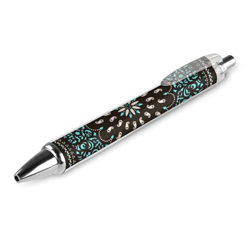 Schnelltrocknender Bürostift, traditionelles florales Paisley-Bandanna-Muster, 0,5 mm feine Spitze, schwarze Tinte, Kugelschreiber mit sanftem Schreibgefühl Schnelltrocknender Bürostift, traditionelles florales Paisley-Bandanna-Muster, 0,5 mm feine Spitze, schwarze Tinte, Kugelschreiber mit sanftem Schreibgefühl von peiyeety