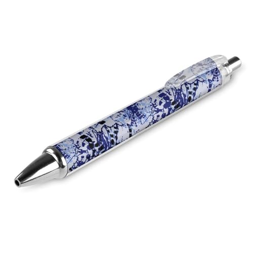 peiyeety Herren-Kugelschreiber mit glattem Schreibgefühl, hochwertiger Druckkugelschreiber mit schnelltrocknender Tinte, blaues Batikmuster peiyeety Herren-Kugelschreiber mit glattem Schreibgefühl, hochwertiger Druckkugelschreiber mit schnelltrocknender Tinte, blaues Batikmuster von peiyeety
