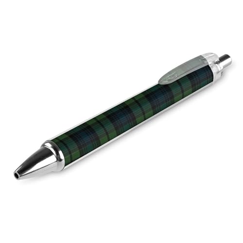 peiyeety Herren-Kugelschreiber mit glattem Schreibgefühl, hochwertiger Druckkugelschreiber mit schnelltrocknender Tinte, schottisches Tartan-Karomuster peiyeety Herren-Kugelschreiber mit glattem Schreibgefühl, hochwertiger Druckkugelschreiber mit schnelltrocknender Tinte, schottisches Tartan-Karomuster von peiyeety