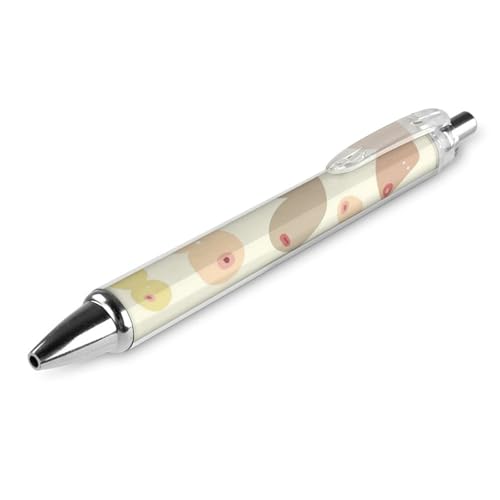 peiyeety Klassischer Kugelschreiber mit feiner Spitze, 0,5 mm, schwarze Tinte, glattes Schreiben, Bürobedarf, Stift, Brüste peiyeety Klassischer Kugelschreiber mit feiner Spitze, 0,5 mm, schwarze Tinte, glattes Schreiben, Bürobedarf, Stift, Brüste von peiyeety