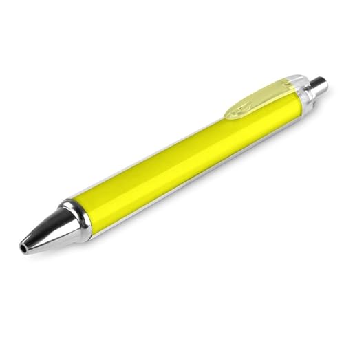 peiyeety Klassischer Kugelschreiber mit feiner Spitze, 0,5 mm, schwarze Tinte, glattes Schreiben, Bürobedarf, Stift, Gelb peiyeety Klassischer Kugelschreiber mit feiner Spitze, 0,5 mm, schwarze Tinte, glattes Schreiben, Bürobedarf, Stift, Gelb von peiyeety