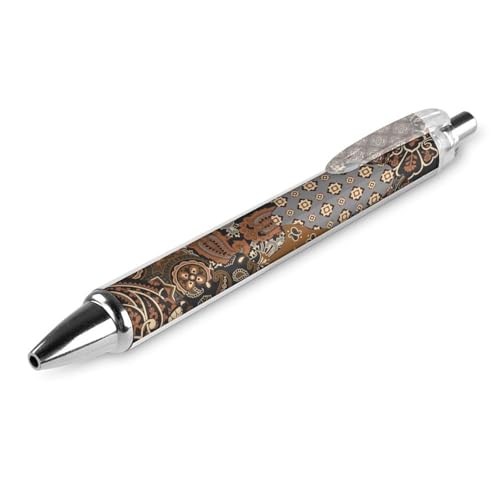 peiyeety Klassischer Kugelschreiber mit feiner Spitze, 0,5 mm, schwarze Tinte, glattes Schreiben, Bürobedarf, Stift, Paisley- und geometrisches Motivmuster peiyeety Klassischer Kugelschreiber mit feiner Spitze, 0,5 mm, schwarze Tinte, glattes Schreiben, Bürobedarf, Stift, Paisley- und geometrisches Motivmuster von peiyeety