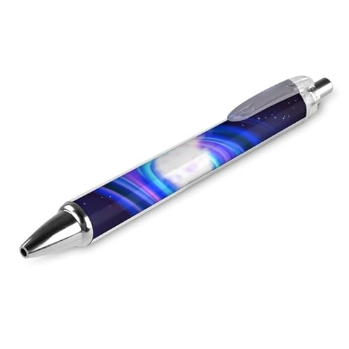 peiyeety Klassischer Kugelschreiber mit feiner Spitze, 0,5 mm, schwarze Tinte, glattes Schreiben, Bürobedarf, Stift, abstrakter Raum, schwarzes Loch, blau peiyeety Klassischer Kugelschreiber mit feiner Spitze, 0,5 mm, schwarze Tinte, glattes Schreiben, Bürobedarf, Stift, abstrakter Raum, schwarzes Loch, blau von peiyeety