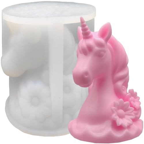 pekifaves Einhorn Silikon Kerzenformen, Unicorn Silikonform, 3D Resin Harzformen Gipsformen Gießformen für Handgemachte Geschenk, DIY Handwerk Dekoration pekifaves Einhorn Silikon Kerzenformen, Unicorn Silikonform, 3D Resin Harzformen Gipsformen Gießformen für Handgemachte Geschenk, DIY Handwerk Dekoration von pekifaves