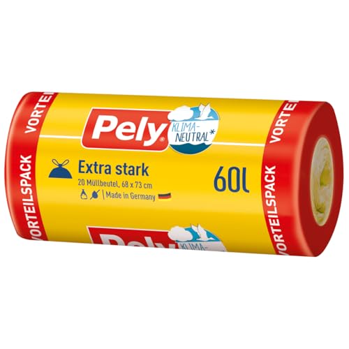 Pely Müllbeutel 60 L 20 Stück Müllsack Beutel Sack Abfallbeutel Abfallsack Pely Müllbeutel 60 L 20 Stück Müllsack Beutel Sack Abfallbeutel Abfallsack von pely