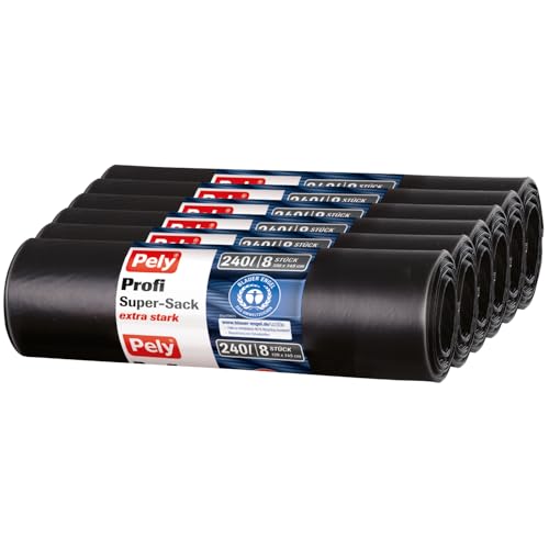 Pely Müllsäcke 240 Liter Vorteilspack 6 x 8 Stück, für die professionelle Entsorgung Pely Müllsäcke 240 Liter Vorteilspack 6 x 8 Stück, für die professionelle Entsorgung von pely