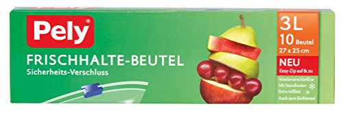 pely 5145 Frischhalte-Beutel mit Sicherheits-Verschluss, 3 Liter, 10 Beutel pely 5145 Frischhalte-Beutel mit Sicherheits-Verschluss, 3 Liter, 10 Beutel von pely