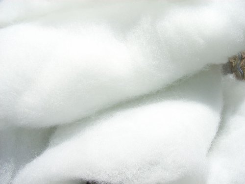 Bastelwatte, Füllwatte aus 100 % Polyester, weiss, 1 kg, fein, (EUR 10,80/kg), Öko-Tex Standard 100, Produktklasse 1, spielzeugtauglich DIN EN 71-3, waschbar, Füllmaterial für z.B. Puppen von pemmiproducts