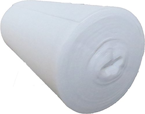 Nadelfilz aus 100 % Polyester 120g/m², 1,02 m breit 5,00 m lang, ca. 3 mm dick, 5,10 m², (EUR 3,62/m²), waschbar, Öko-Tex Standard 100, Produktklasse 1, Polyesterfilz, Nadelvlies, Vlies, Meterware von pemmiproducts