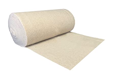 Nadelfilz aus 100% Schafschurwolle 120g/m², 1,00 m breit 50 m lang, ca. 2 mm dick, 50m² (2,18€/m²), Bastelvlies, Filz, von pemmiproducts