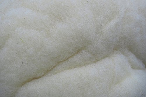 pemmiproducts Füllwatte aus 100% Schafschurwolle, Natur, 10 kg, fein, (EUR 11,50/kg), kompostierbar, Watte, Bastelwatte, geeignet als natürliches und nachwachsendes Füllmaterial von pemmiproducts