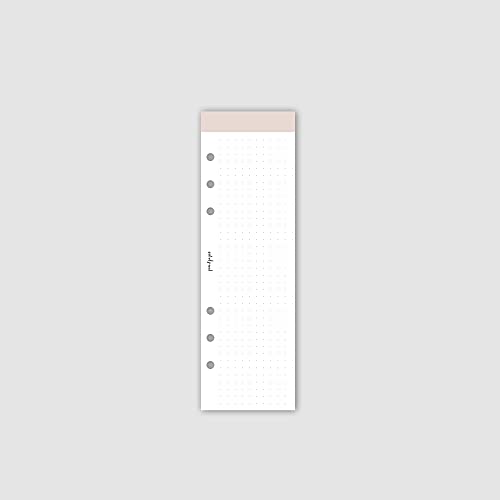 pen & pages® Einlagen "Memo" für Ringplaner - Din A5 Slim - 6 Löcher - A5 Organizer - 25 Blatt - 6,5 x 21 cm von pen & pages