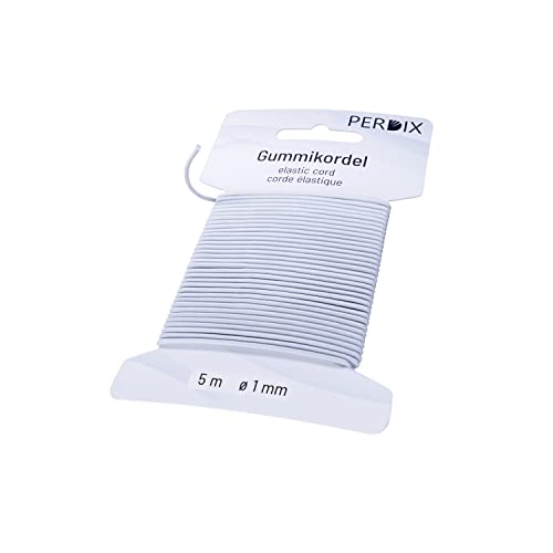 perdix Gummischnur, Gummikordel 1 mm, 5 m weiß, Gummiband, für Zelt, Rucksack, Garten, Schmuck, Kordel, Hutgummi, Gummiband perdix Gummischnur, Gummikordel 1 mm, 5 m weiß, Gummiband, für Zelt, Rucksack, Garten, Schmuck, Kordel, Hutgummi, Gummiband von perdix