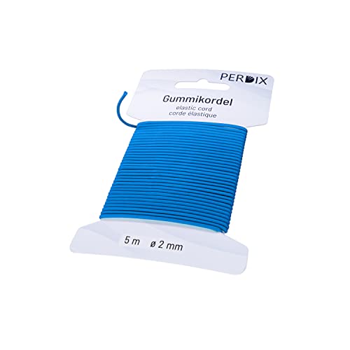perdix Gummischnur, Gummikordel 2 mm, 5 m blau, Gummiband, für Zelt, Rucksack, Garten, Schmuck, Kordel, Hutgummi, Gummiband perdix Gummischnur, Gummikordel 2 mm, 5 m blau, Gummiband, für Zelt, Rucksack, Garten, Schmuck, Kordel, Hutgummi, Gummiband von perdix
