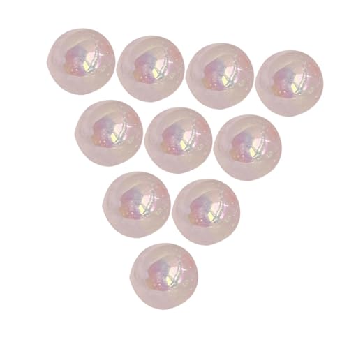 perfk 10 Stücke 16mm Acrylperlen Schmuck Making Perlen professionelle, zarte, Kunstwerk Dekoration Telefonkettenzubehör, Rosa von perfk