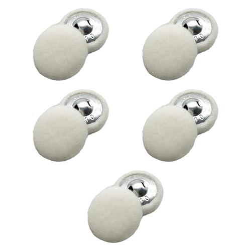 perfk 10pcs Stofftuch bedeckte Knöpfe 20mm Hochzeitsvorräte mit Schaftnähten für Hemden Pullover Kleidung formelle Kleidermäntel, Weiß von perfk