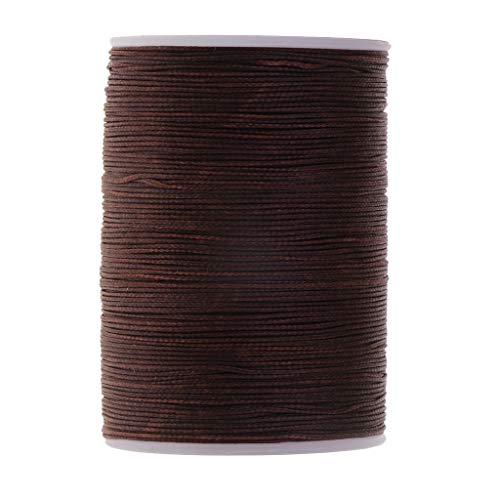 perfk 130 Meter Wachsschnur runde 0,5mm Wachsband Gewachste Kordel Wachskordel Schmuckband Lederhandwerk - Dunkelbraun perfk 130 Meter Wachsschnur runde 0,5mm Wachsband Gewachste Kordel Wachskordel Schmuckband Lederhandwerk - Dunkelbraun von perfk