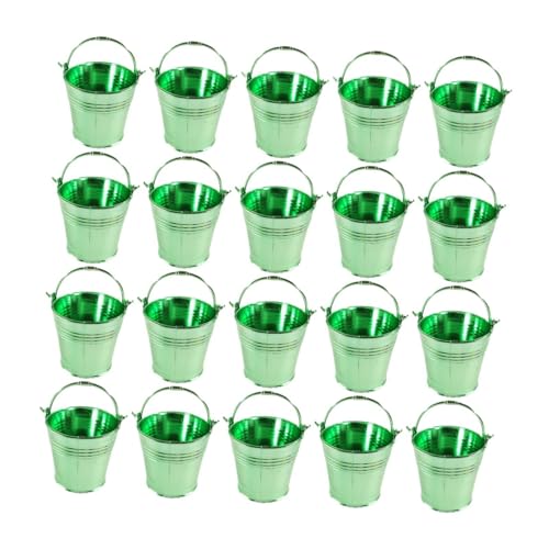 perfk 20 Stück Mini Eimer für Süßigkeiten Und Snacks, Grün perfk 20 Stück Mini Eimer für Süßigkeiten Und Snacks, Grün von perfk