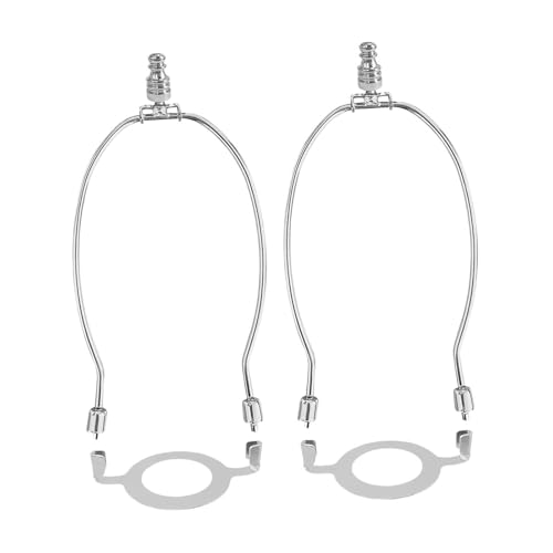 perfk 2Pcs Lampe Schatten Harfe Halter Leuchte Harfen E26 Lampe Harfe, Silber von perfk