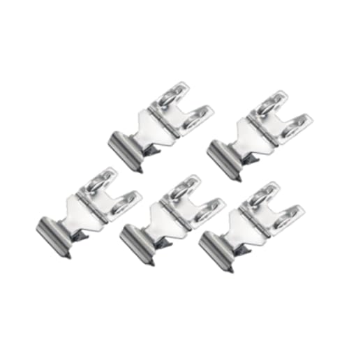 perfk 5 Stück Warenschild-Clips zum Anklipsen von Etikettenhaltern, Ständer mit Doppelkopf, Preisschild-Clips für Kleiderstangen oder Röhren, Argent perfk 5 Stück Warenschild-Clips zum Anklipsen von Etikettenhaltern, Ständer mit Doppelkopf, Preisschild-Clips für Kleiderstangen oder Röhren, Argent von perfk