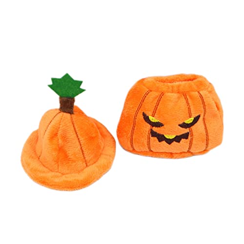 perfk BJD Puppenkleidung Halloween 1/12 Puppe Kürbis Kleidung Hut für Ob11 Jungen von perfk