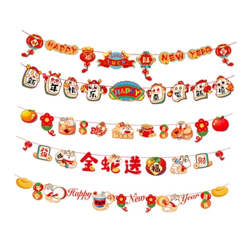 perfk Banner-Dekoration zum chinesischen Neujahr, zum Aufhängen, Wimpelkette, Ornament, Mondjahr, Foto-Requisiten, Frühlingsfest-Dekorationen für das, Style B perfk Banner-Dekoration zum chinesischen Neujahr, zum Aufhängen, Wimpelkette, Ornament, Mondjahr, Foto-Requisiten, Frühlingsfest-Dekorationen für das, Style B von perfk