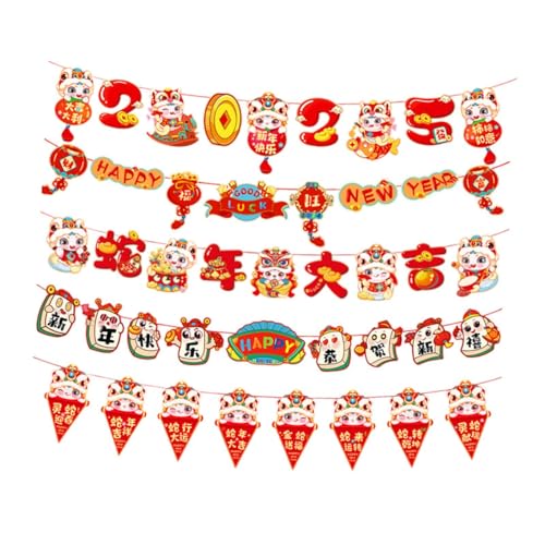 perfk Banner-Dekoration zum chinesischen Neujahr, zum Aufhängen, Wimpelkette, Ornament, Mondjahr, Foto-Requisiten, Frühlingsfest-Dekorationen für das, Style C perfk Banner-Dekoration zum chinesischen Neujahr, zum Aufhängen, Wimpelkette, Ornament, Mondjahr, Foto-Requisiten, Frühlingsfest-Dekorationen für das, Style C von perfk