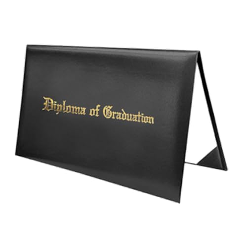 perfk Bedruckte Diplomhülle für Zertifikate, 8,5 x 11 Zoll Abschlussdiplomhülle, Abschlusszertifikathülle zur Präsentation, Schwarz perfk Bedruckte Diplomhülle für Zertifikate, 8,5 x 11 Zoll Abschlussdiplomhülle, Abschlusszertifikathülle zur Präsentation, Schwarz von perfk