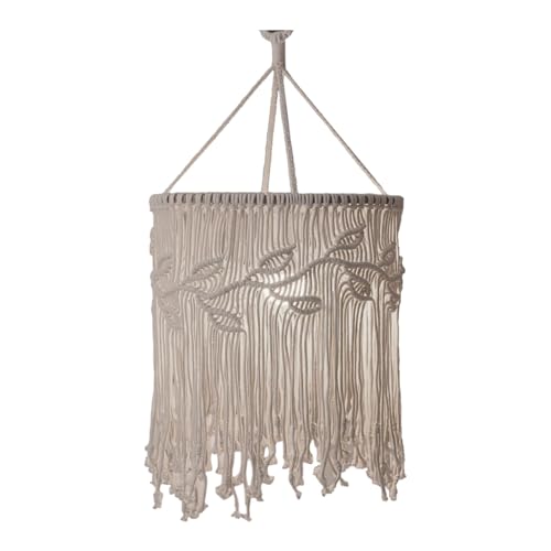 perfk Boho Hängende Pendelleuchte Abdeckung Makramee Lampenschirm Stricken Dekoratives Dekor Lichtschirm passend für Wohnzimmer Zuhause Geschenk, Stil B 30cmx50cm perfk Boho Hängende Pendelleuchte Abdeckung Makramee Lampenschirm Stricken Dekoratives Dekor Lichtschirm passend für Wohnzimmer Zuhause Geschenk, Stil B 30cmx50cm von perfk