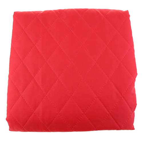 perfk Doppelseitige Futterstoff Steppstoff Steppfutter Bekleidungsstoff Steppstoff Quiltstoff für DIY, Mantel, rot von perfk