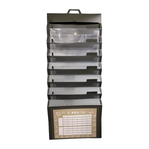 perfk Erweiterbarer -Datei-Organizer, Dateiordner-Organizer, faltbare Aufbewahrungstaschentabelle mit 6 Taschen für Papier im A4-Format, Schwarz perfk Erweiterbarer -Datei-Organizer, Dateiordner-Organizer, faltbare Aufbewahrungstaschentabelle mit 6 Taschen für Papier im A4-Format, Schwarz von perfk