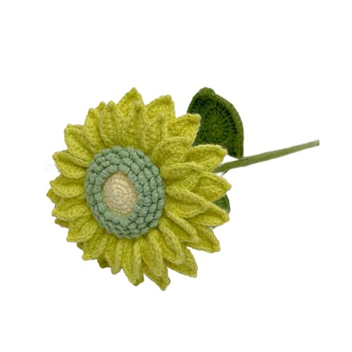 perfk Häkelblume künstliche Sonnenblumenschmuck Leichte Lebendige Strickdekor DIY Handwerk für Tisch Herzstück Party Supplies, Gelb Und Grün perfk Häkelblume künstliche Sonnenblumenschmuck Leichte Lebendige Strickdekor DIY Handwerk für Tisch Herzstück Party Supplies, Gelb Und Grün von perfk
