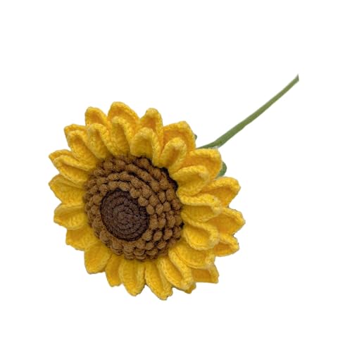 perfk Häkelblume künstliche Sonnenblumenschmuck Leichte Lebendige Strickdekor DIY Handwerk für Tisch Herzstück Party Supplies, Orange perfk Häkelblume künstliche Sonnenblumenschmuck Leichte Lebendige Strickdekor DIY Handwerk für Tisch Herzstück Party Supplies, Orange von perfk