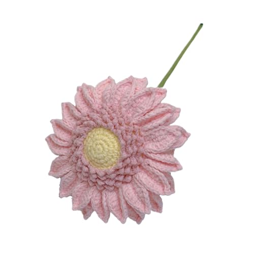 perfk Häkelblume künstliche Sonnenblumenschmuck Leichte Lebendige Strickdekor DIY Handwerk für Tisch Herzstück Party Supplies, Rosa perfk Häkelblume künstliche Sonnenblumenschmuck Leichte Lebendige Strickdekor DIY Handwerk für Tisch Herzstück Party Supplies, Rosa von perfk