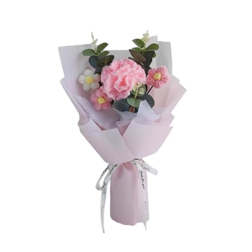 perfk Häkelblumen Bouquet Künstliche Blumen Dekoratives Tisch Herzstück Blumenstrauß für Muttertag Festival Geschenk, Rosa perfk Häkelblumen Bouquet Künstliche Blumen Dekoratives Tisch Herzstück Blumenstrauß für Muttertag Festival Geschenk, Rosa von perfk