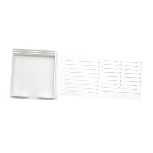 perfk Haftnotizhalter, Haftnotizschablone, tragbar, kompakt, mit Vorlagenspender, Notizblock-Organizer für Zuhause, Schreibtisch, Büro perfk Haftnotizhalter, Haftnotizschablone, tragbar, kompakt, mit Vorlagenspender, Notizblock-Organizer für Zuhause, Schreibtisch, Büro von perfk