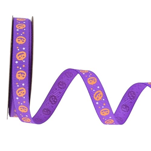 perfk Halloween-Band, dekoratives Geschenkband, vielseitiges Geschenkverpackungszubehör, Halloween-Dekoration für Zuhause, Party, Urlaub, Lila perfk Halloween-Band, dekoratives Geschenkband, vielseitiges Geschenkverpackungszubehör, Halloween-Dekoration für Zuhause, Party, Urlaub, Lila von perfk