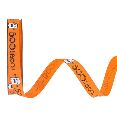 perfk Halloween-Band, dekoratives Geschenkband, vielseitiges Geschenkverpackungszubehör, Halloween-Dekoration für Zuhause, Party, Urlaub, Orange perfk Halloween-Band, dekoratives Geschenkband, vielseitiges Geschenkverpackungszubehör, Halloween-Dekoration für Zuhause, Party, Urlaub, Orange von perfk