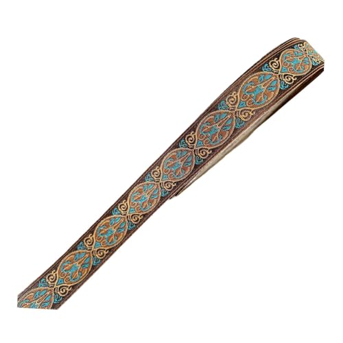 perfk Jacquard Ribbon DIY -Projekte Kleidung Dekoration Accessoires 5 m Nähbandverkleidung für Jeanskleid Quilts Bettwäsche -Stirnband, Blau perfk Jacquard Ribbon DIY -Projekte Kleidung Dekoration Accessoires 5 m Nähbandverkleidung für Jeanskleid Quilts Bettwäsche -Stirnband, Blau von perfk