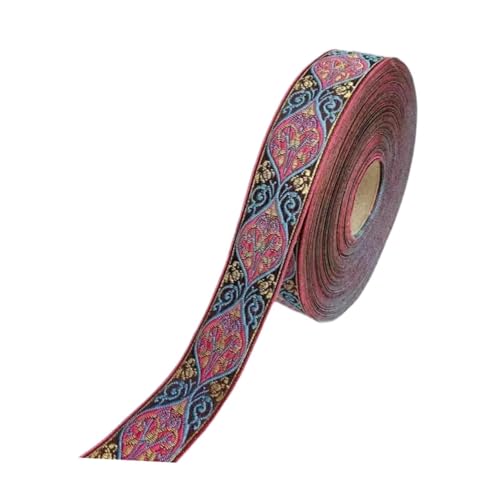 perfk Jacquard Ribbon DIY -Projekte Kleidung Dekoration Accessoires 5 m Nähbandverkleidung für Jeanskleid Quilts Bettwäsche -Stirnband, Rosa perfk Jacquard Ribbon DIY -Projekte Kleidung Dekoration Accessoires 5 m Nähbandverkleidung für Jeanskleid Quilts Bettwäsche -Stirnband, Rosa von perfk